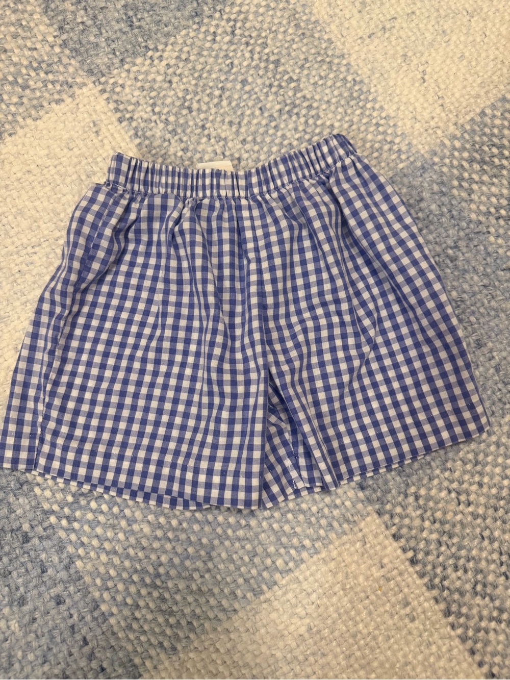 Smocked Giraffe check shorts